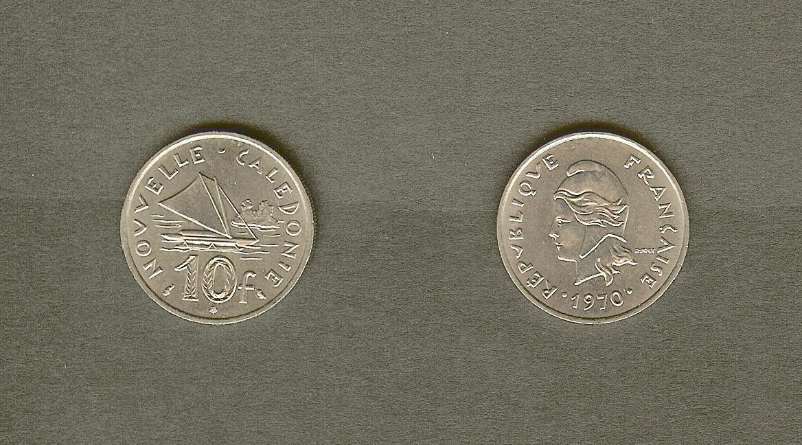 New Caledonie 10 francs 1970 BU